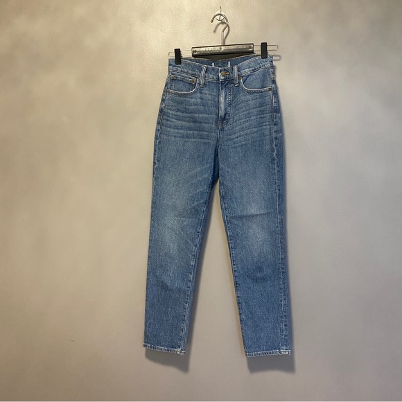 MADEWELL Denim. Classic straight Jeans in Coldbrook wash. 26 Tall - Picture 2 of 8